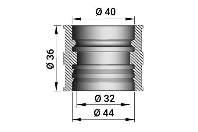 Manicotto Per Carburatori Phbe - Phf 30 - 34 (altezza 35 Cm) Malossi 131012b